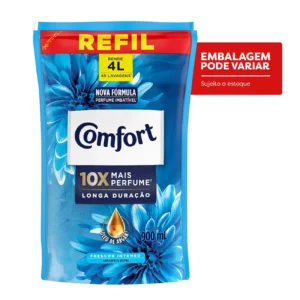 Kit c/ 04 und - Amaciante Concentrado Comfort Intense Original Refil 900ml