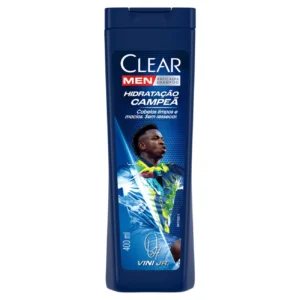 Kit c/ 04 und - Shampoo Anticaspa Vini Jr. Clear Men Hidratação Campeã Frasco 400ml